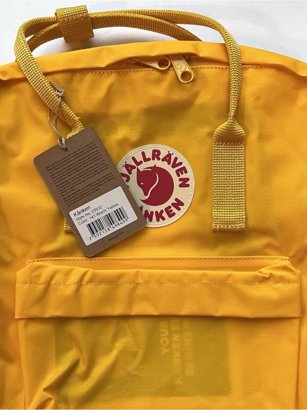 Fjallraven Kånken Classic Backpack Bag Warm Yellow Style # 23510
